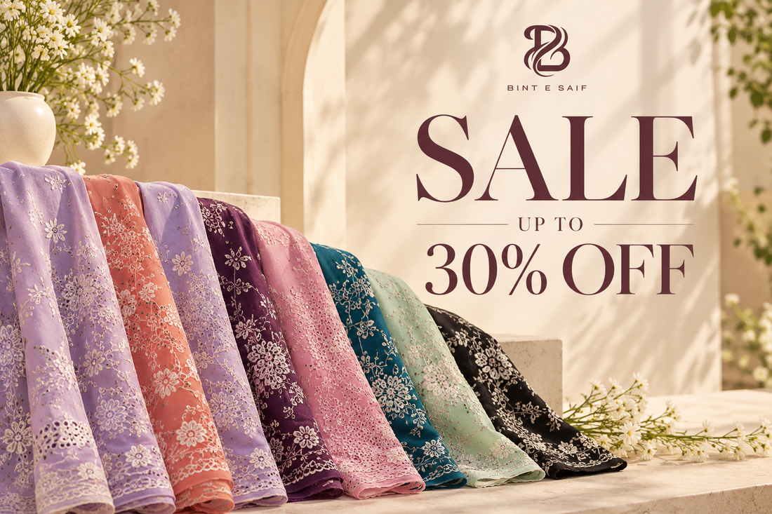 Bint e Saif Sale: Shop Elegant Lawn Suits Up to 30% Off