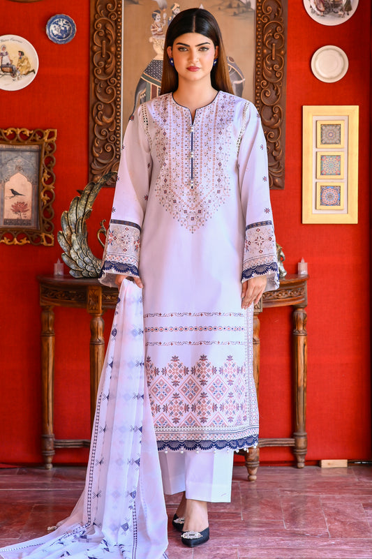 Hoor – Embroidered Lawn 3 pcs Suit