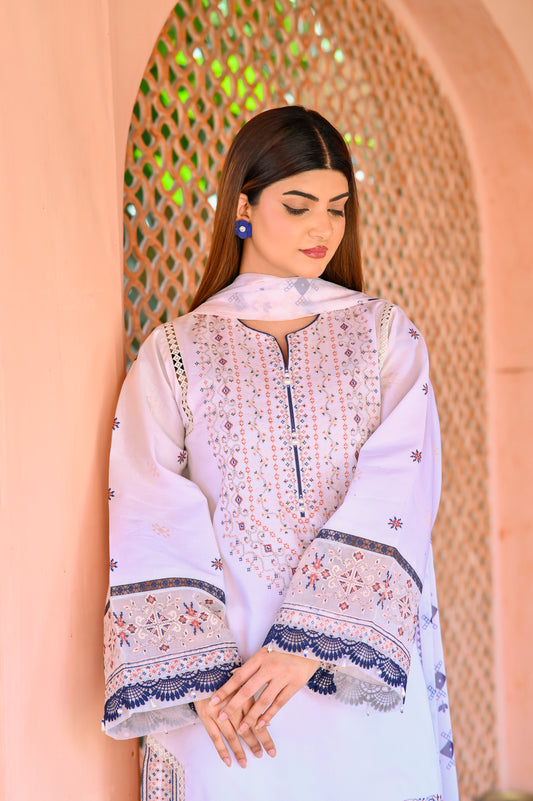 Hoor – Embroidered Lawn 3 pcs Suit